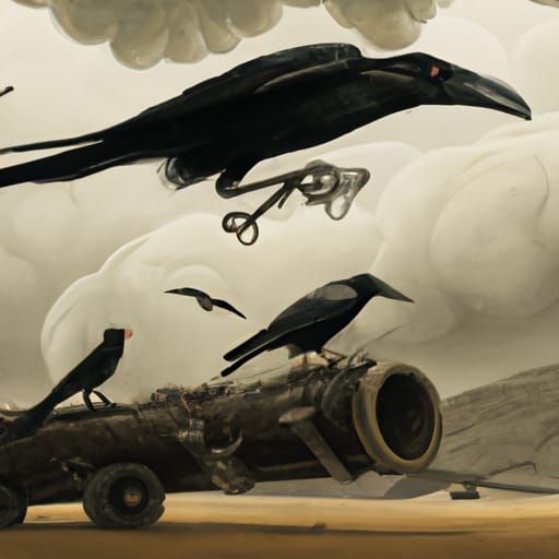 Medieval Crow of Death in 8k Resolution