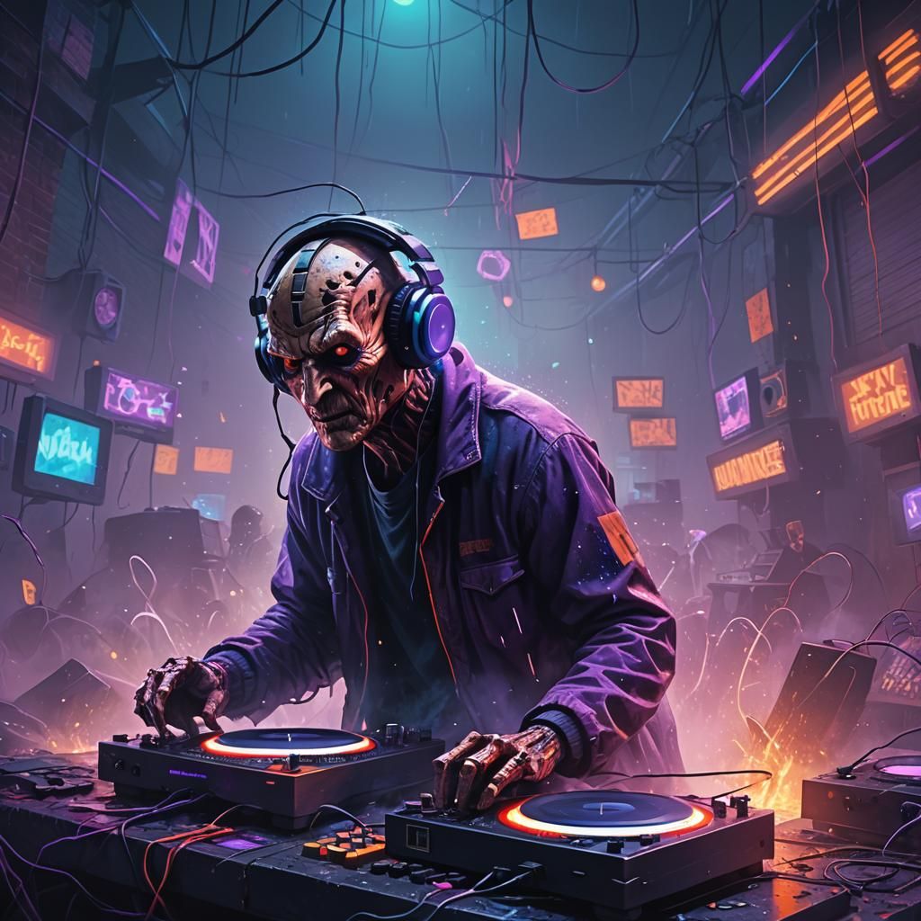 Freddy Krueger Raves in Dreamlike Fantasy Art