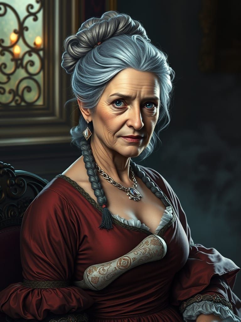 Duchess in Regal Splendor, Fantasy Portrait in 8K Resolution