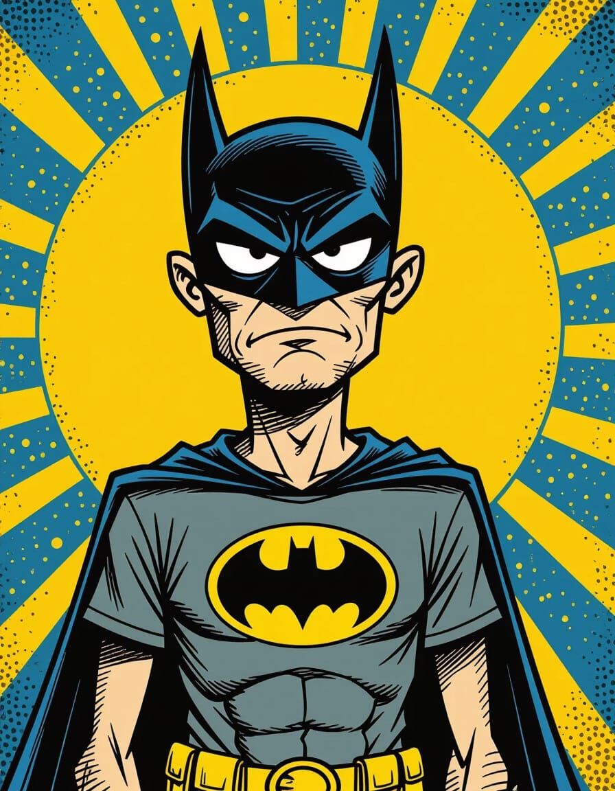 Scrawny Nerd as Mad Magazine Caricature