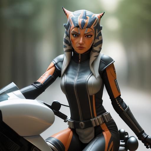 Ahsoka as Biker Chick: Professional Photography