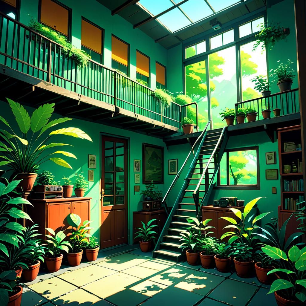 Surreal Living Room Awakens to Vibrant Morning Light