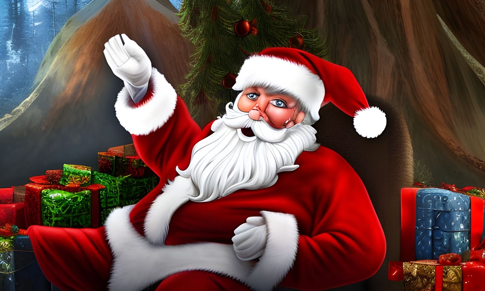 Santa Claus says, "See You in 9"