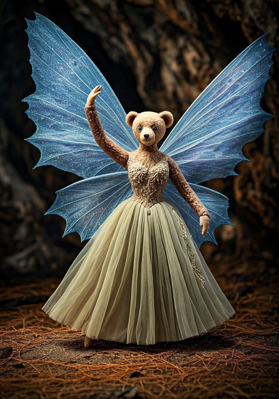 Stroboscopic Fairytale Teddy Bear Dancers