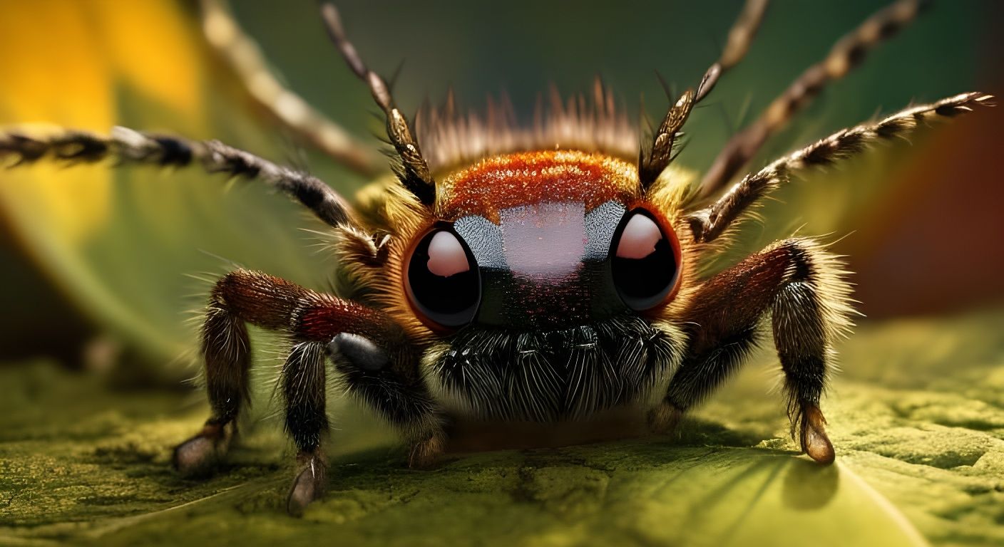 Eerie Creature Close-up in Sci-Fi Horror Style