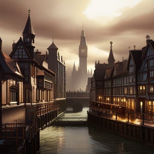 1980s London: Detailed Matte Painting