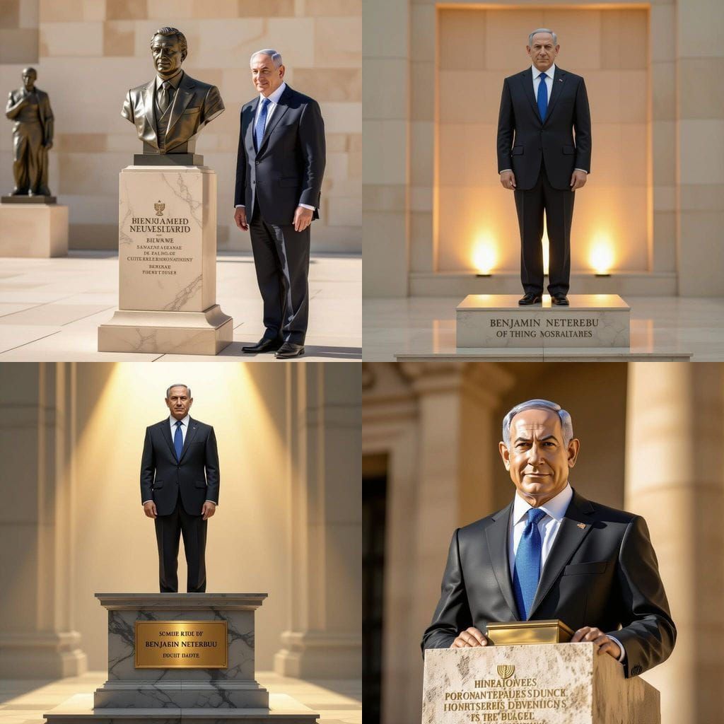 Bronze Statue of Statesman in Formal Pose