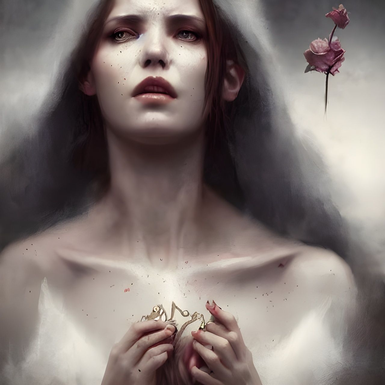 Sinister Angel Queen in Photorealistic Digital Art