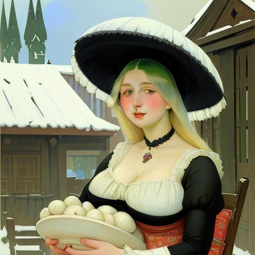 The plump Merchant’s Wife (1918) Boris Mikhaylovich Kustodiev