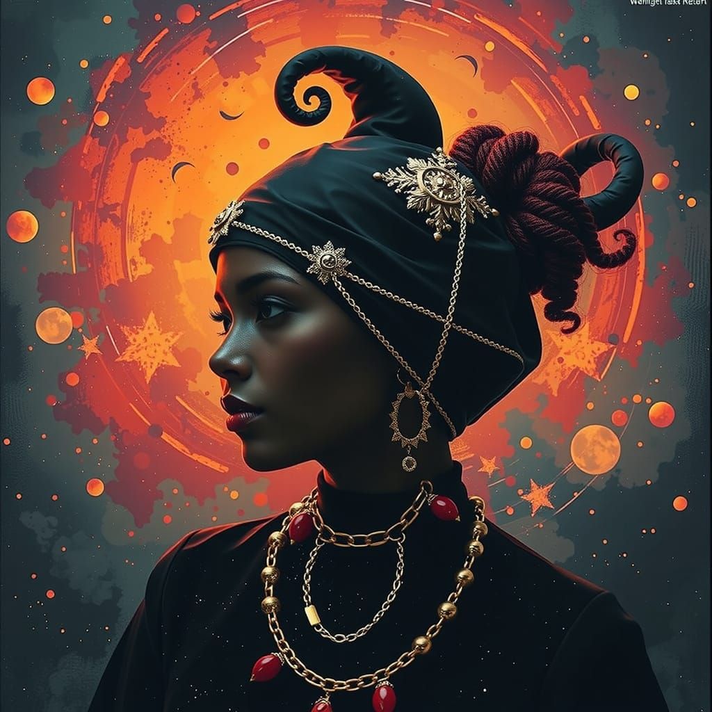 Vibrant Red Swirls in a Dynamic Vortex