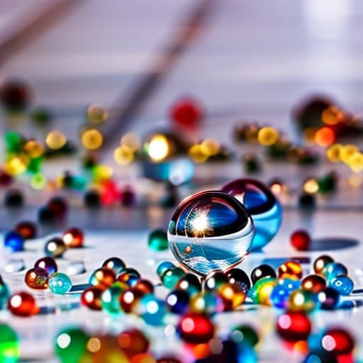 Macro Photograph of Marbles in Sunlight
