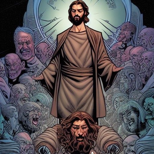 Jesus as Comic Book Art by Brooks and Mumford