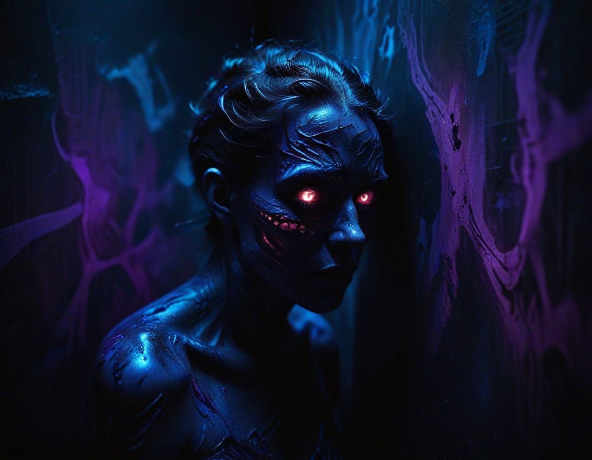 Nightmares in a Dark Room: Surreal Portrait