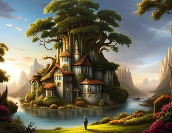 Enchanted Fairytale Forest in Detailed Matte Painting