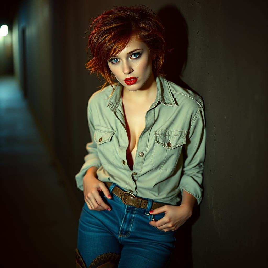 Sultry Country Siren in Smoky Western Nights