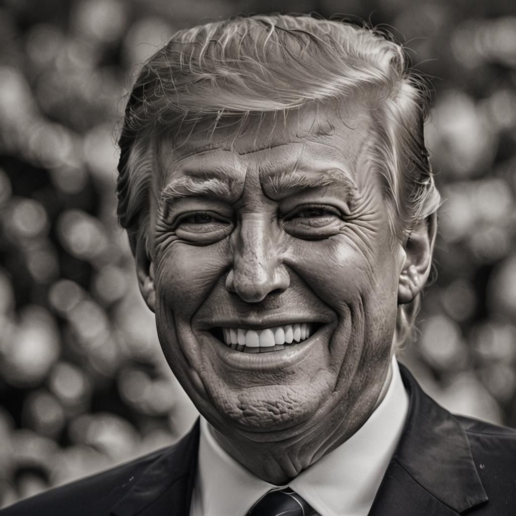 Triumphant Portrait of President Trump in High Definition