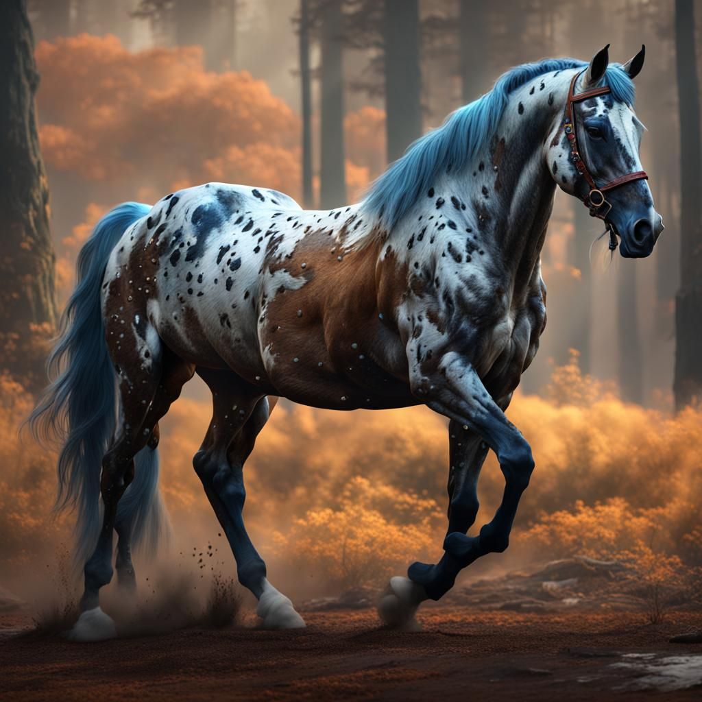 Fantastical Appaloosa Horse in Detailed Matte Painting