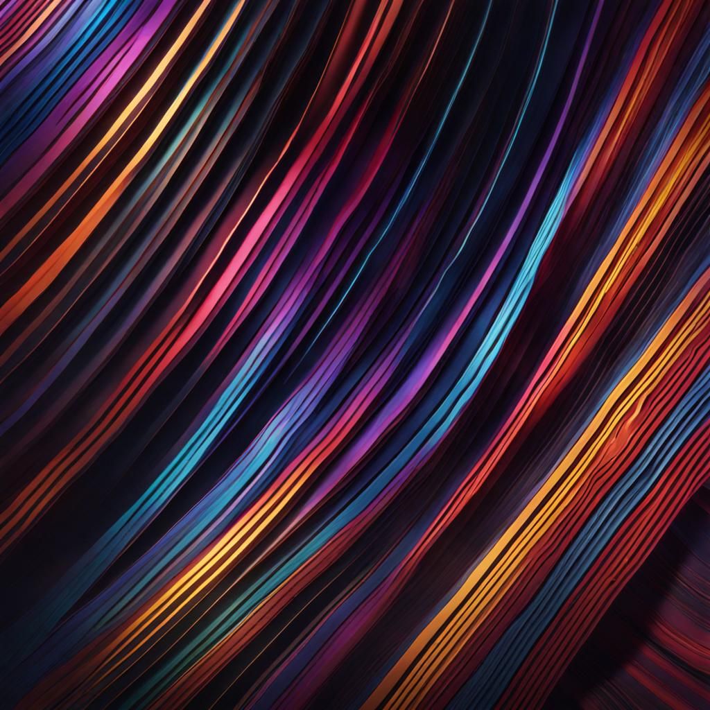 Colorful Light to Dark Stripes in Detailed Matte Style