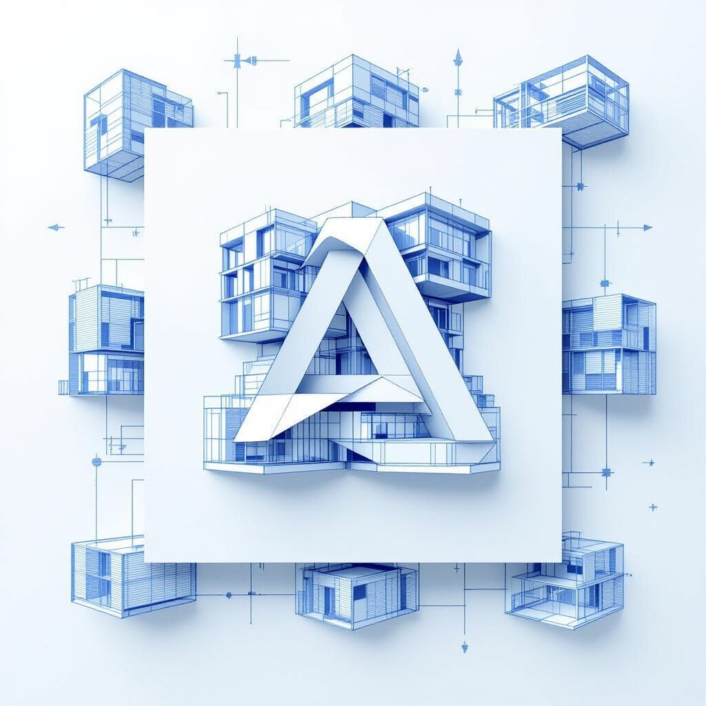 Autodesk Revit and Twinmotion Logos Interlocked in Square Sy...