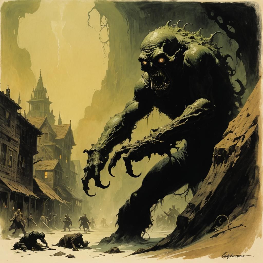 Grimdark Horror in Lovecraftian Style