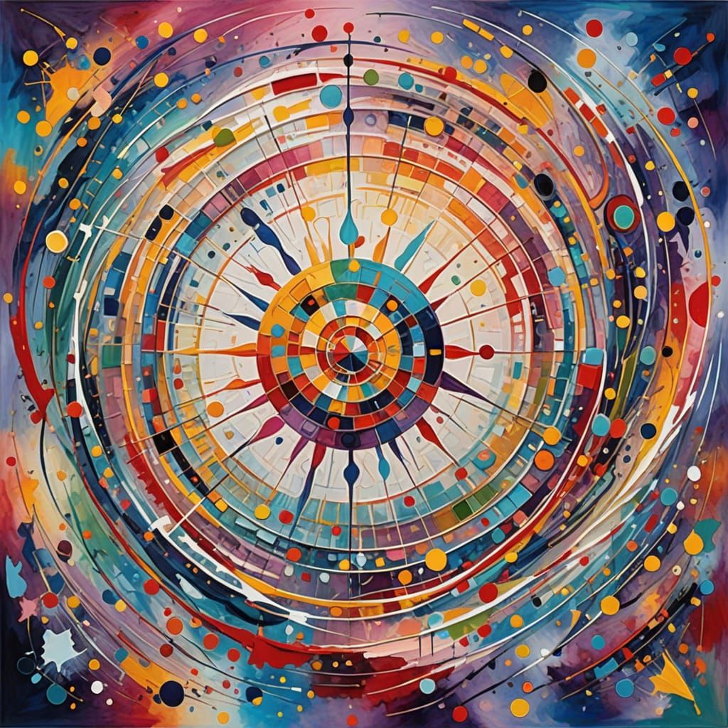 Abstract Artwork Symbolizing Perfection and Brilliance