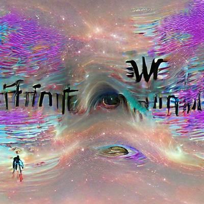 Infinite and Trapped: A Conceptual AI Image