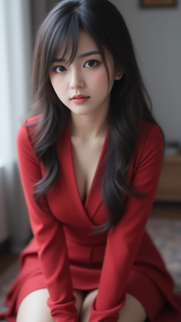 Sultry Cosplay Portrait in Hazy Lighting