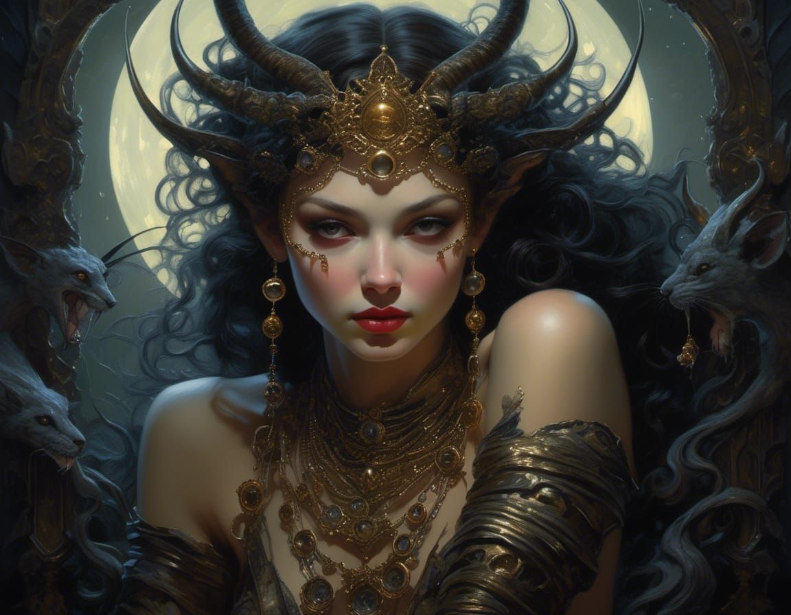 Vampire Siblings Explore Enchanted Forest at Night