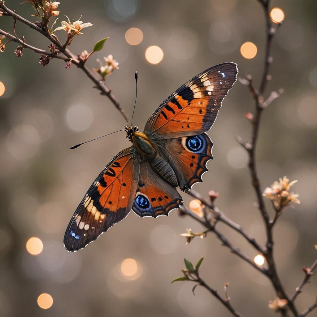 Phoenix Butterfly in Natural Light Photography