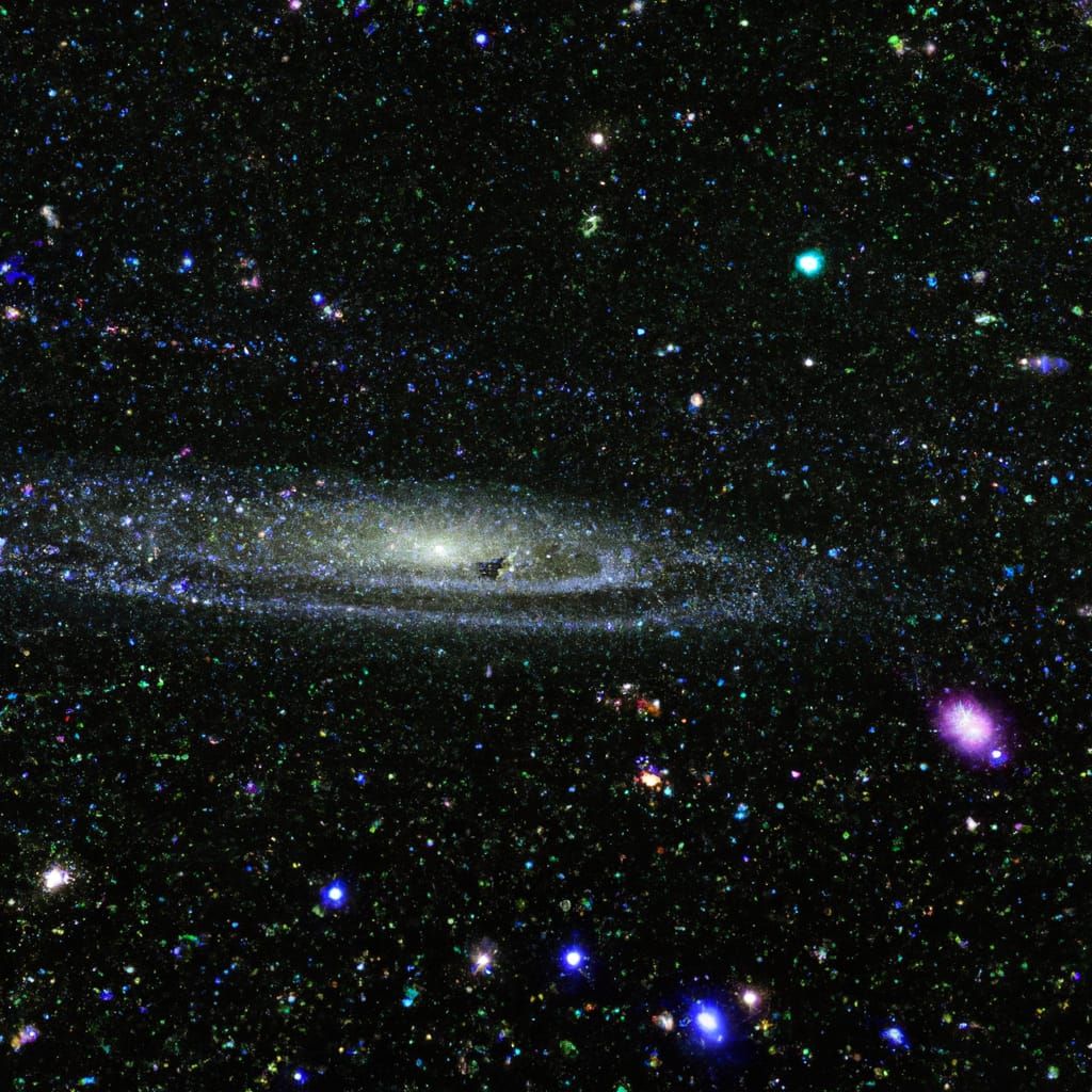 Distant Object Amidst Multiple Universes in Photorealistic S...