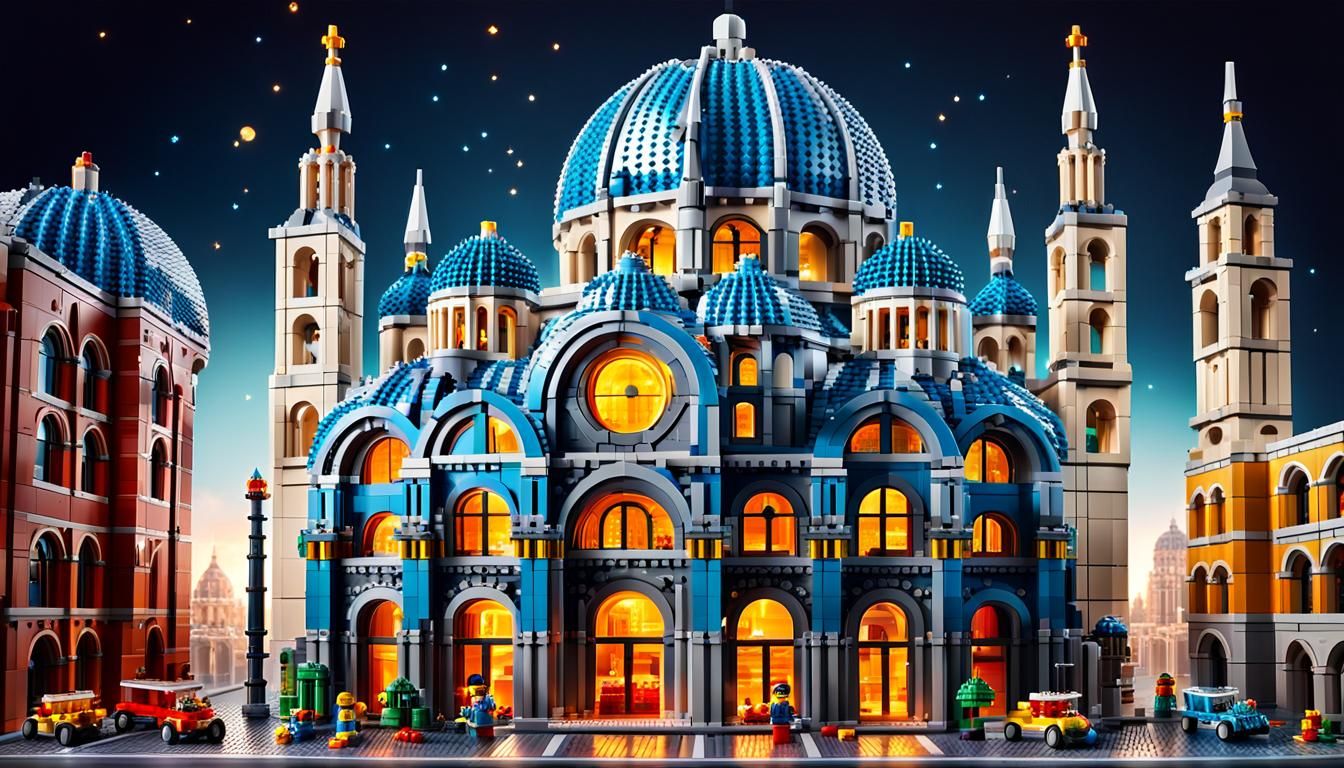 LEGO Duomo: A Whimsical Digital Rendering