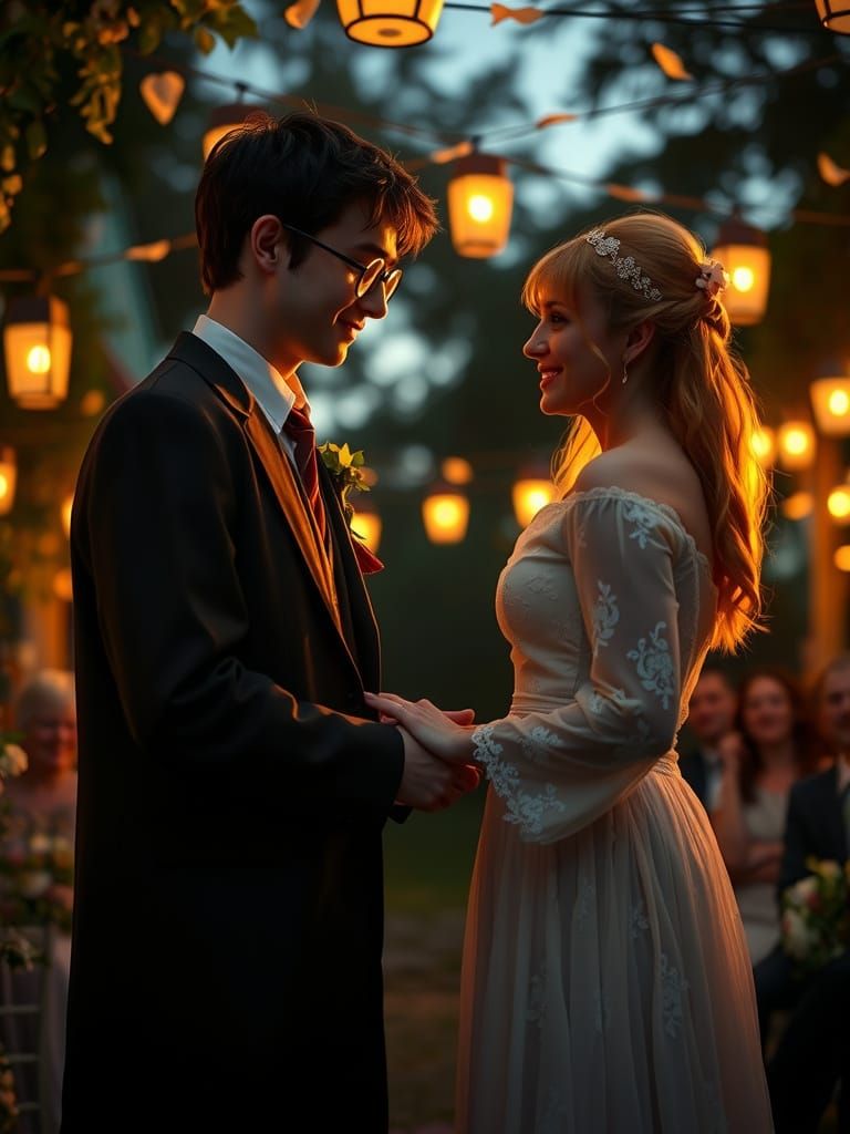Harry Potter and Ginny Weasley's Wedding in Cinematic Style