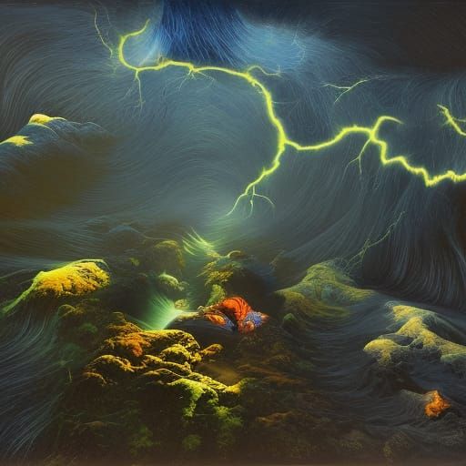 Solar System as Art Deco Expressionism