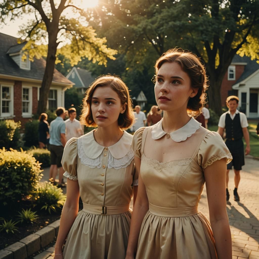 Boy in Dress: A Cinematic Film Still