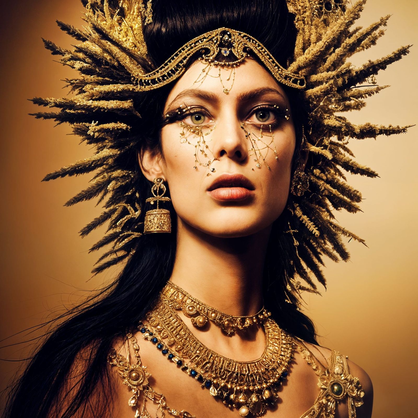 Avant-Garde Indian Princess Fashion Photo