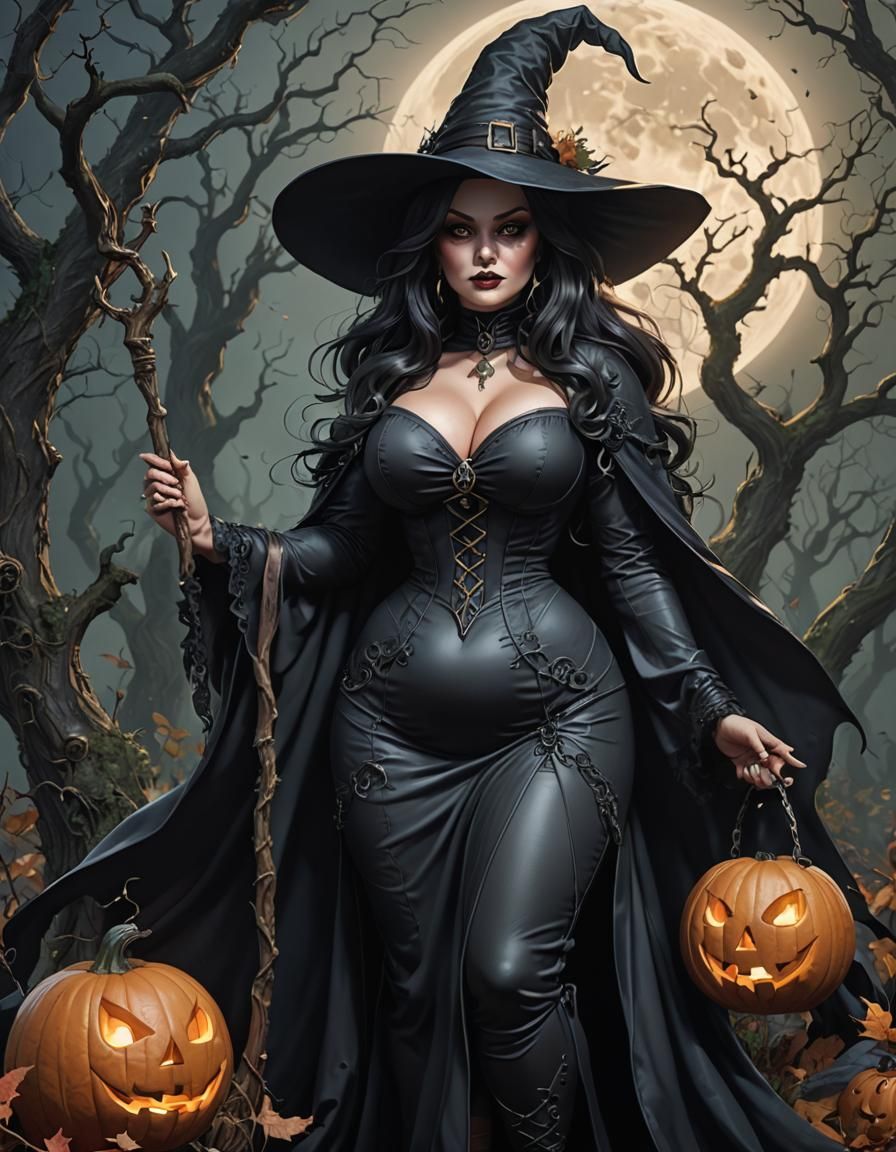 Voluptuous Witch in Ultra Detail