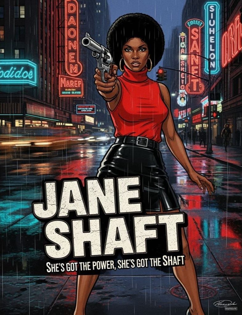 Jane Shaft: 1970s Action Movie Poster Art