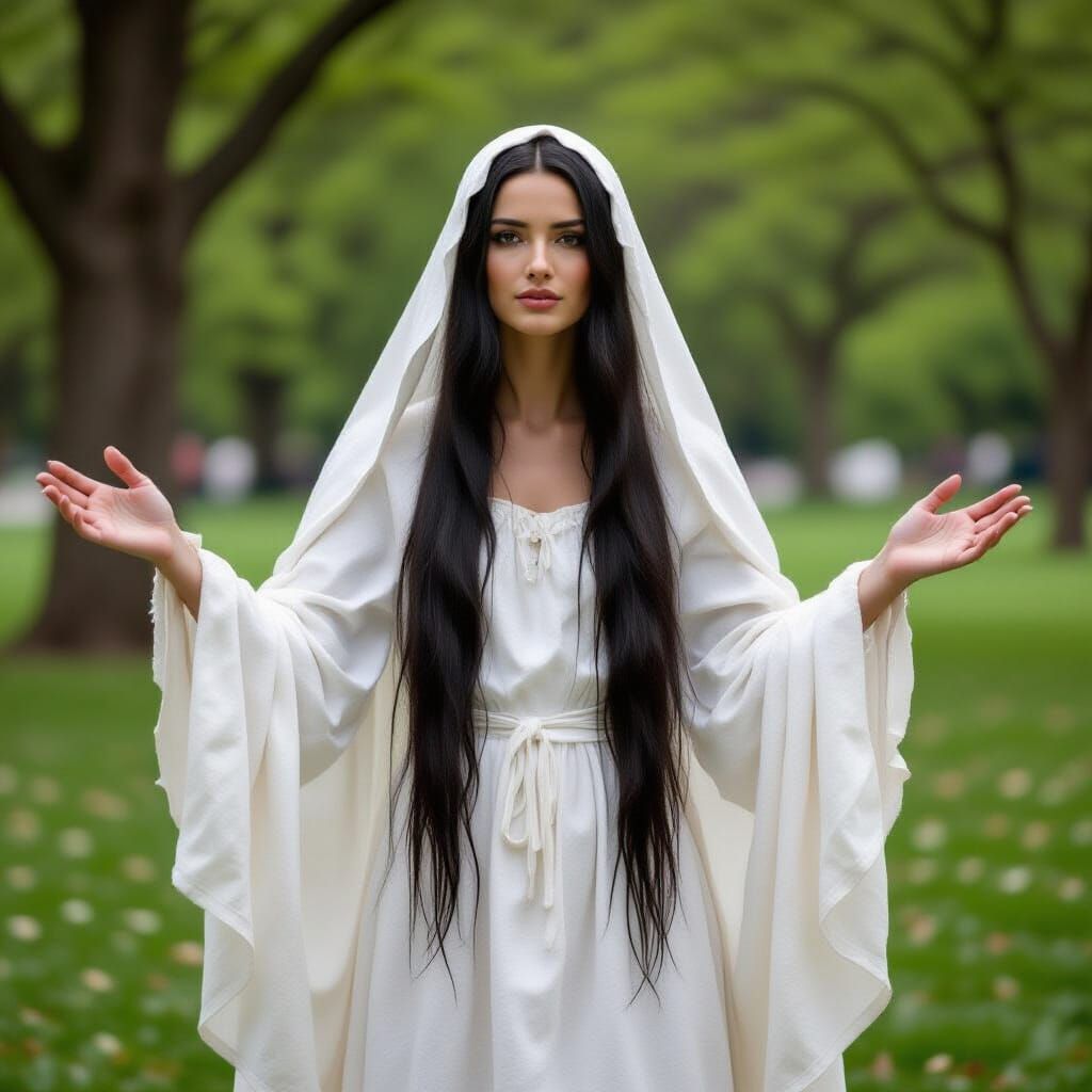 A Saint in the Central Park on November 20. 2025.