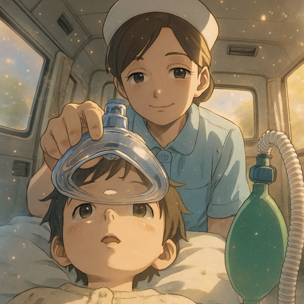 Anime-Style Child Anesthesia in Mobile Clinic