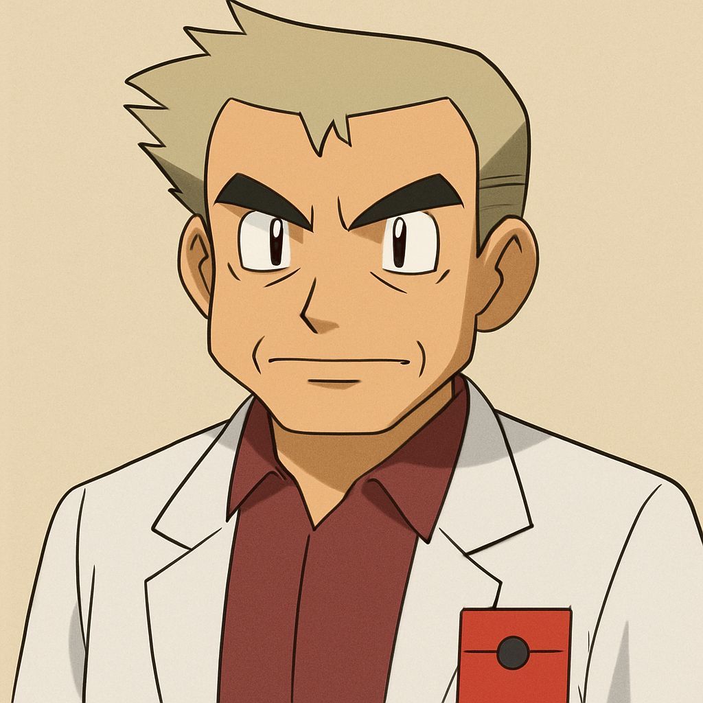 Professor Oak AI Generated Portrait