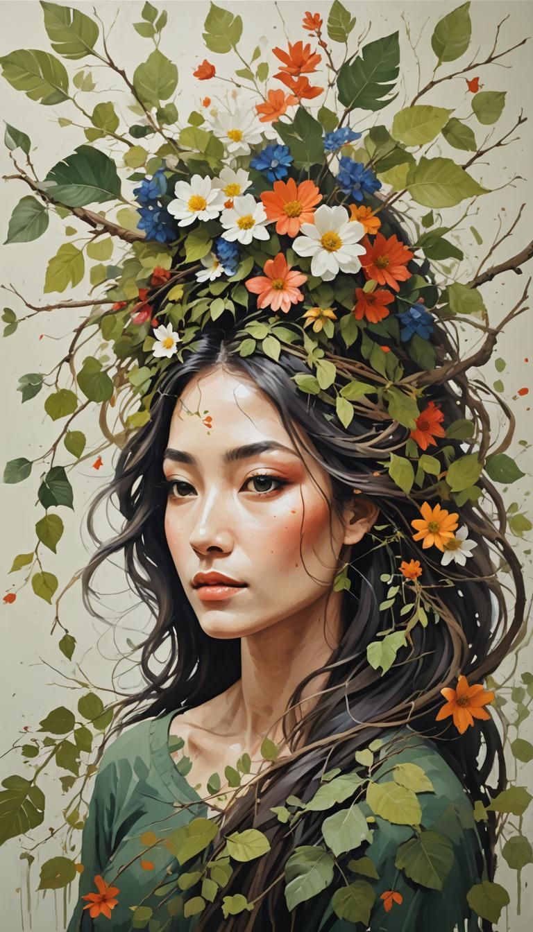 Woman as Nature: Floral Clothing and Branching Hair