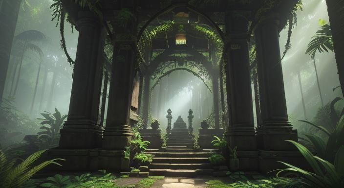 Ancient Jungle Temple Hidden in Lush Rainforest