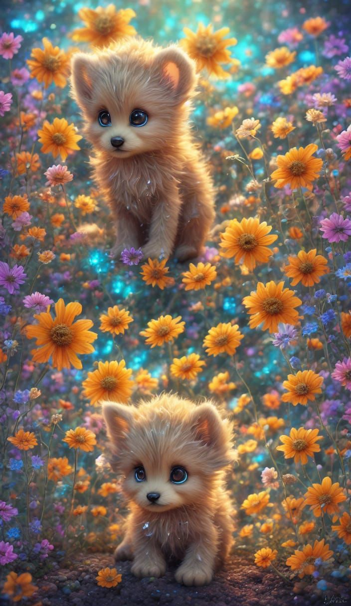 Cute Baby Elephant in Africa at Golden Hour