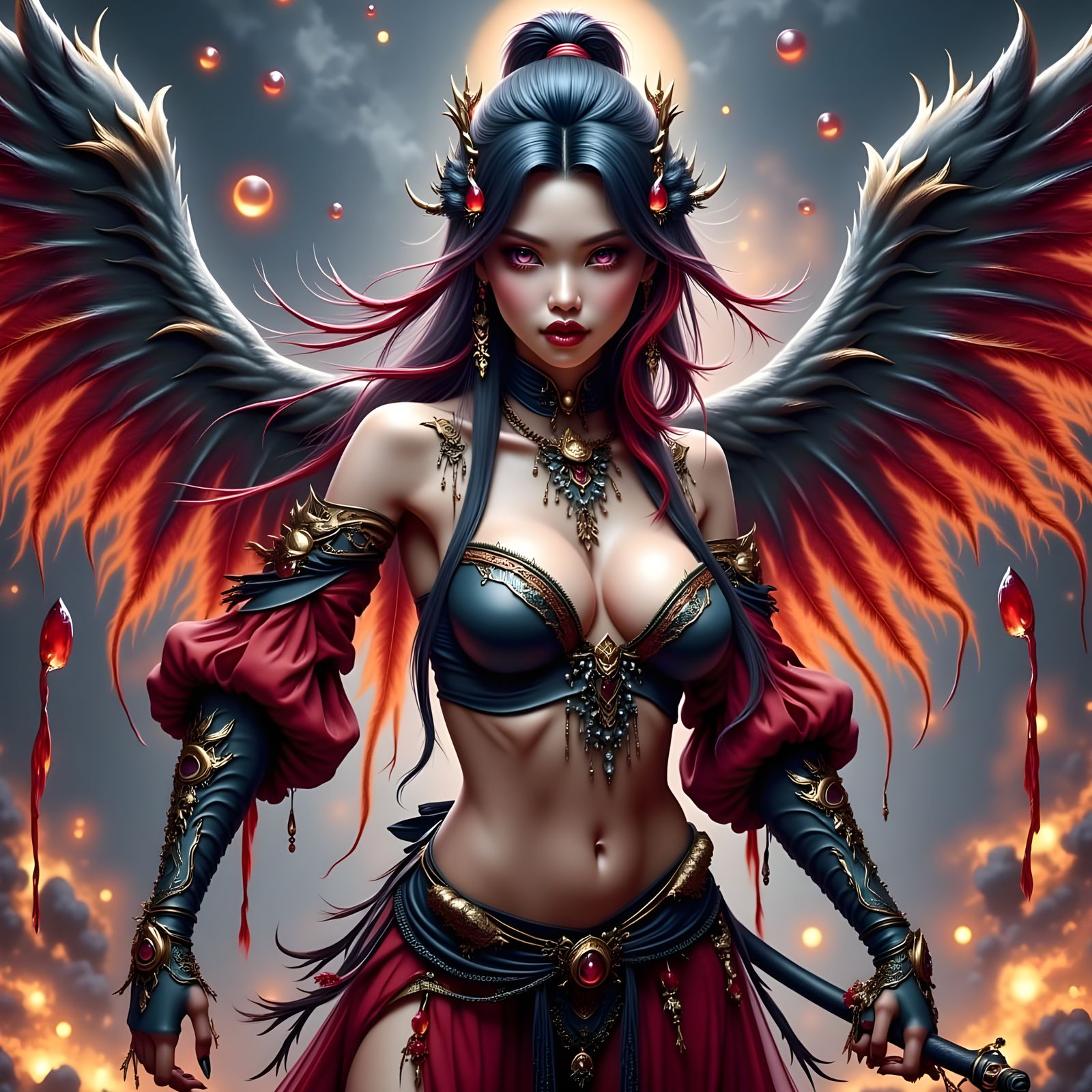 Darkly Majestic Warrior Maiden