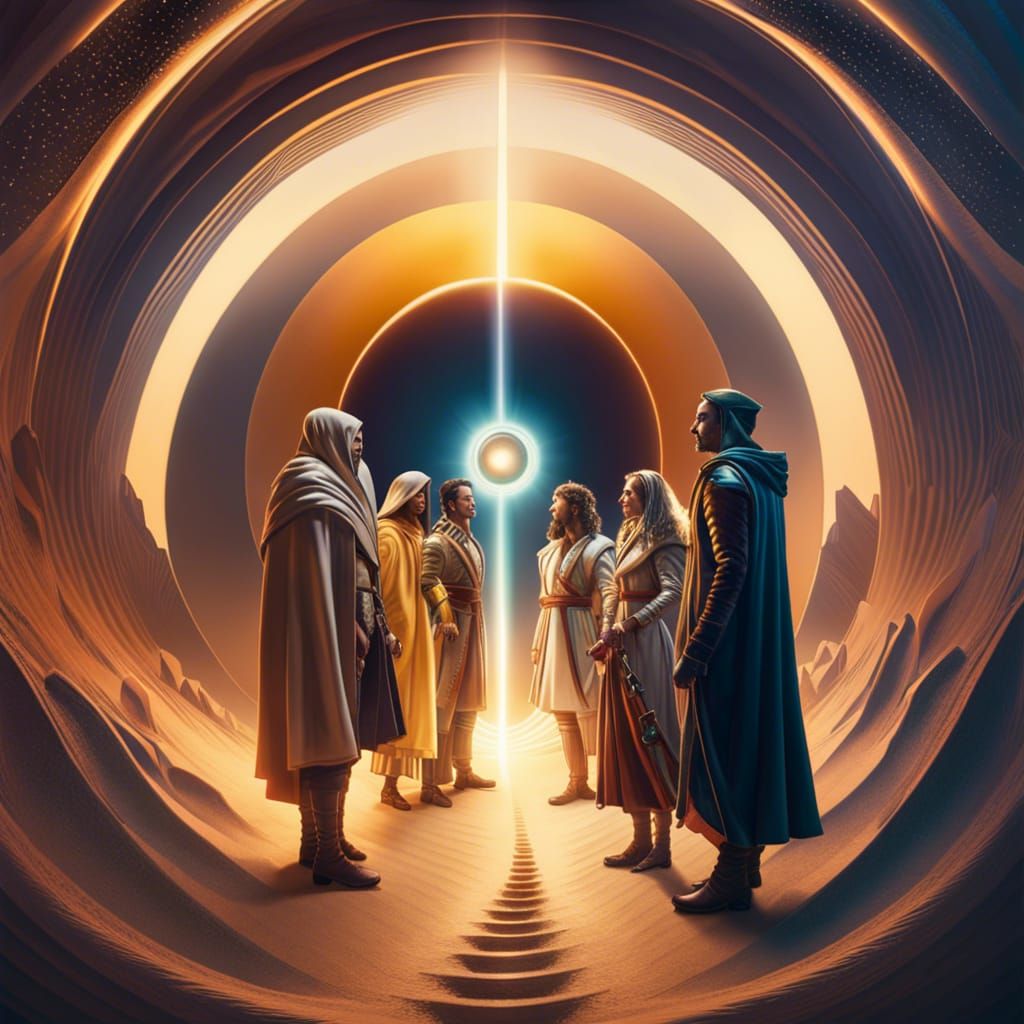 Inspiring Journey of Souls Through Light Vortex