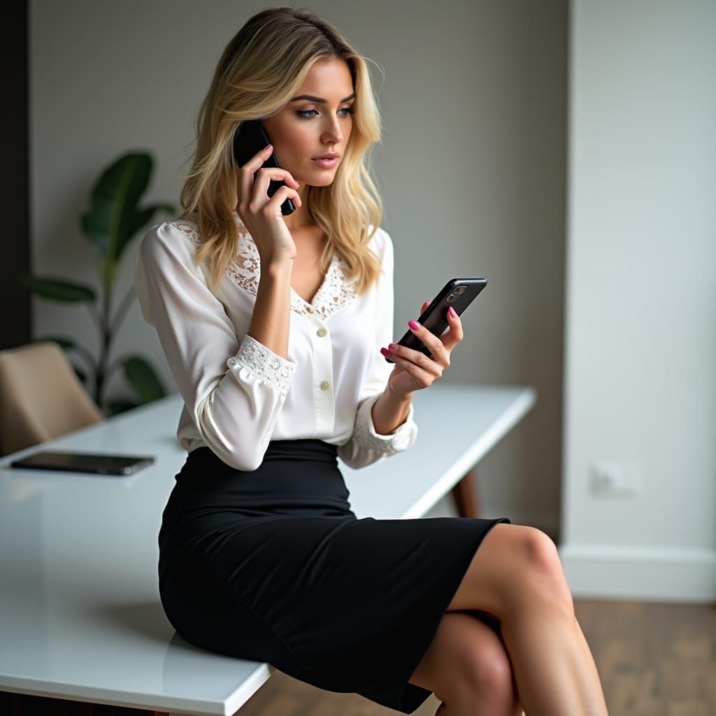Sophisticated Businesswoman in Elegant Style