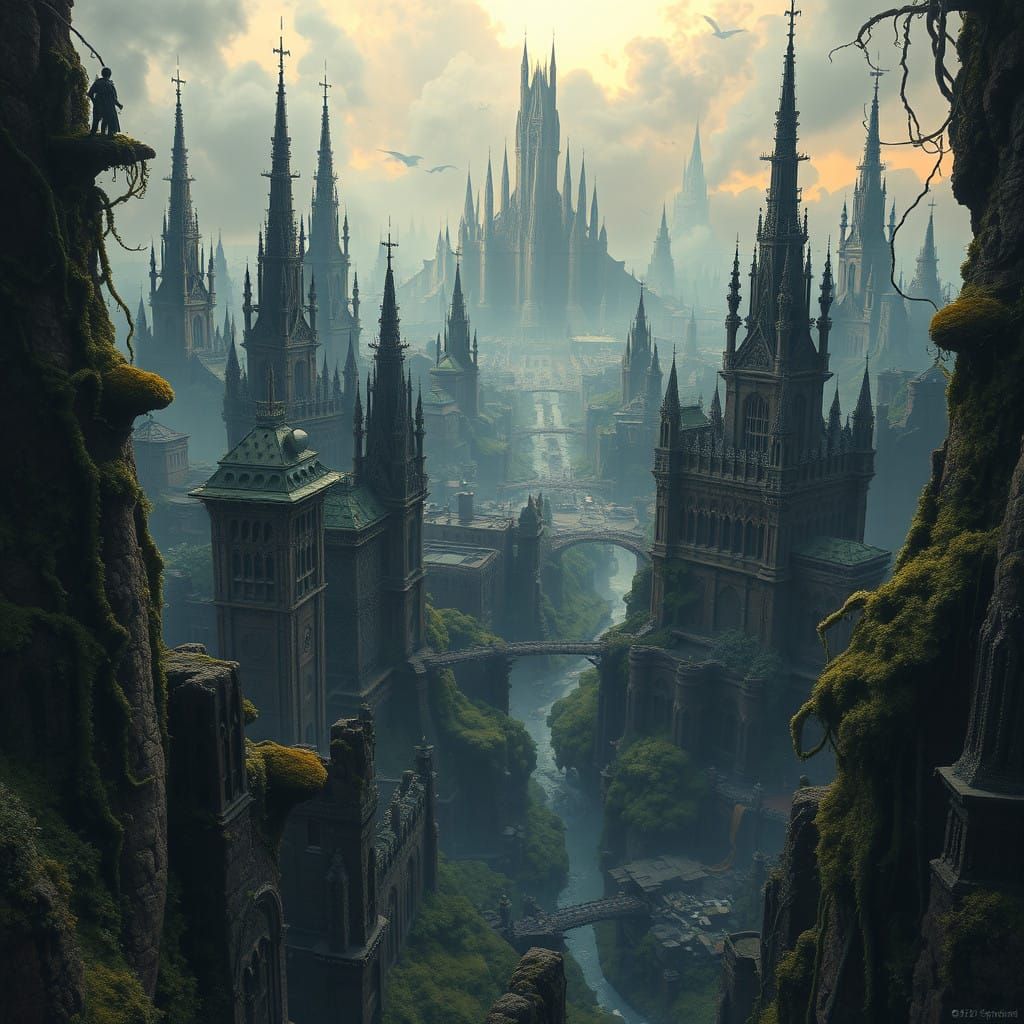 Futuristic Apocalypse of a Medieval City