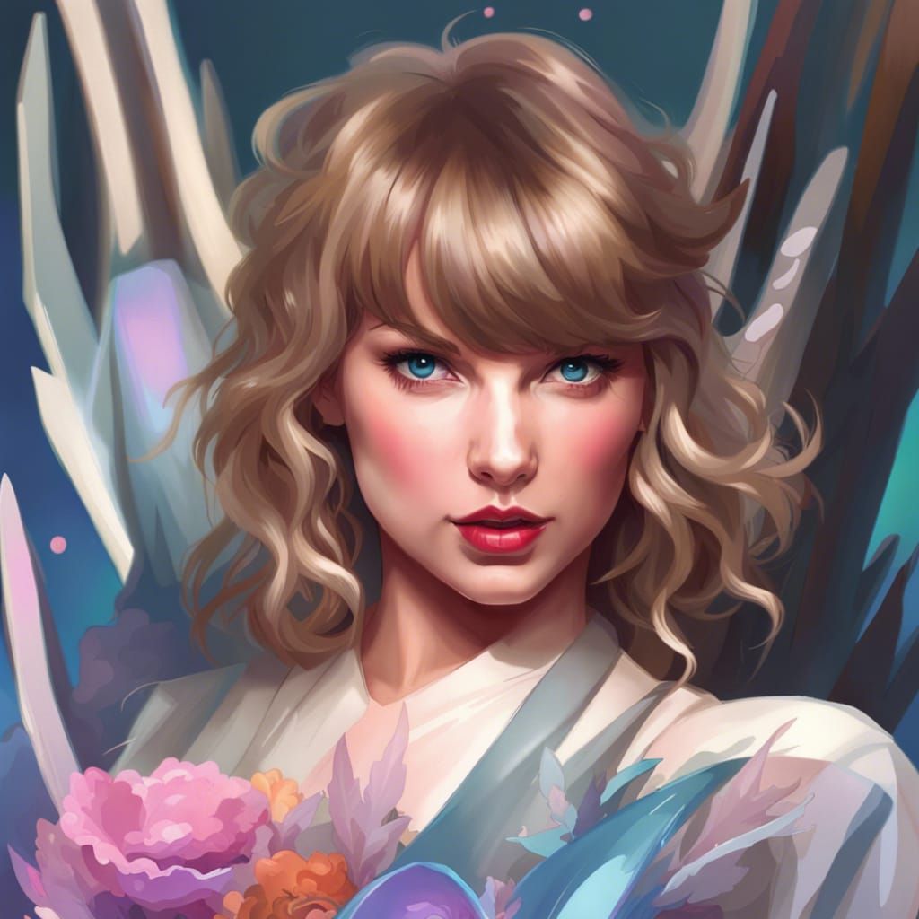 Taylor Swift as Cute Animal: Hyperdetailed Portrait