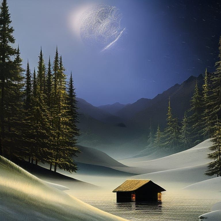 Dark mountain cabin 3