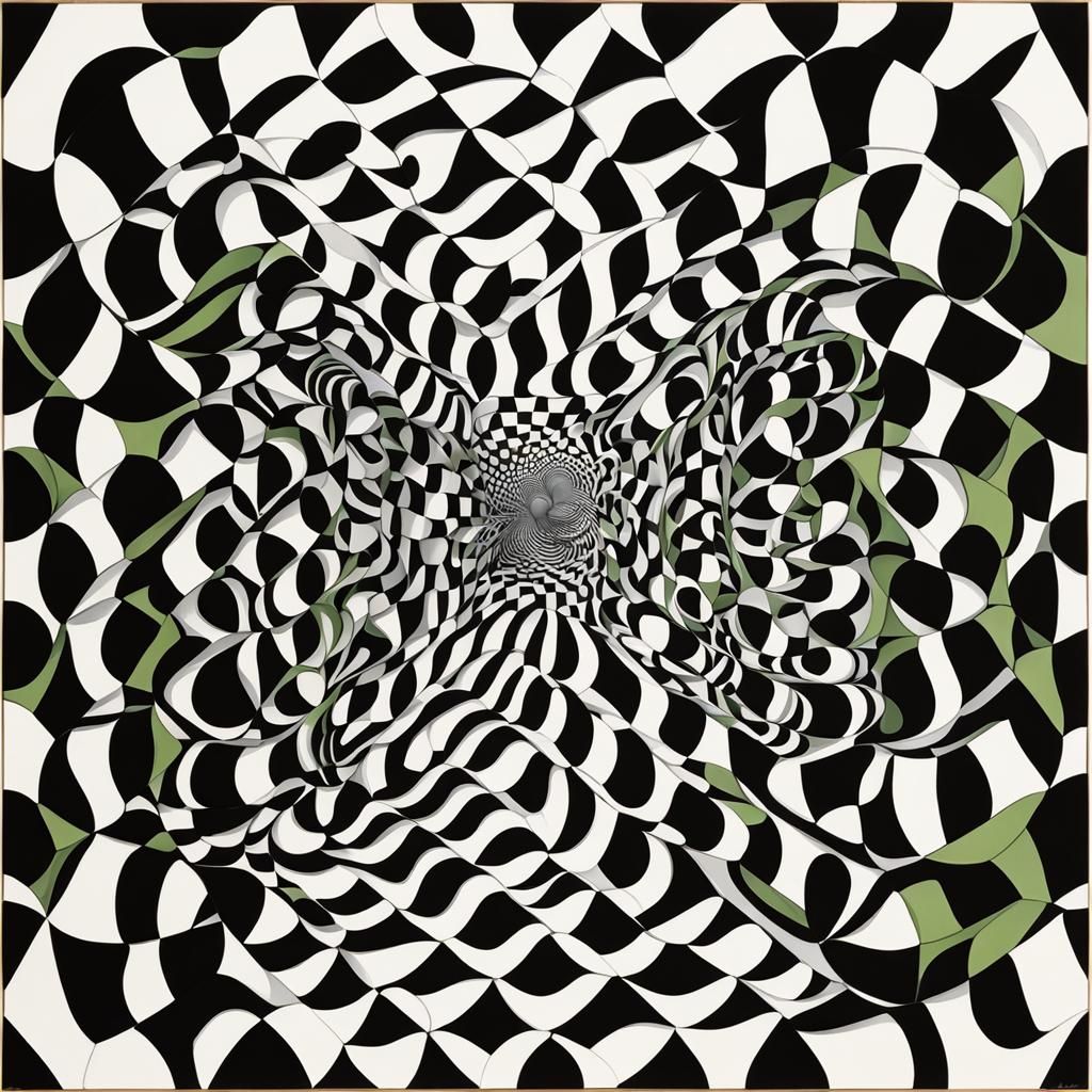 Mesmerizing Op Art Composition